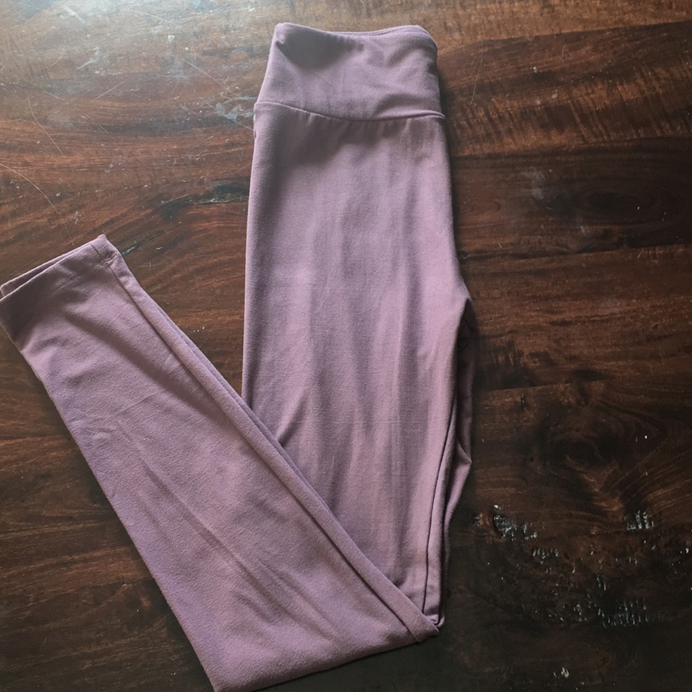 LuLaRoe Dusty pink/lavender legging Authentic